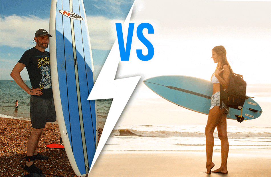 ¿Cuál es la diferencia entre una tabla de remo y una tabla de surf?  - AquaSportsPlanet