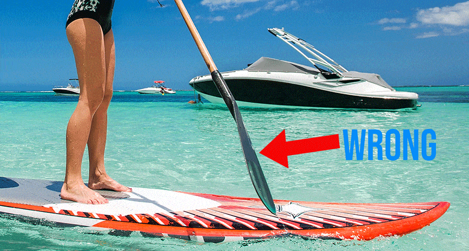 Cómo sostener una paleta al practicar paddle surf - AquaSportsPlanet